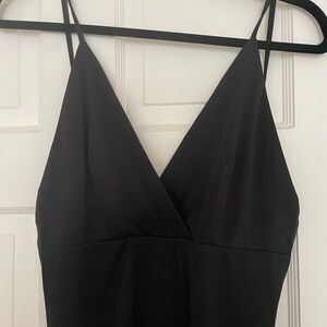 NWOT formal Black Dress with Slit
